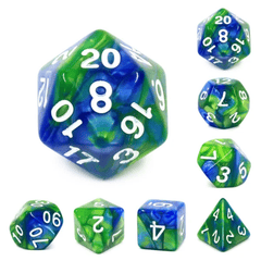 Planet Earth RPG Dice - Foam Brain