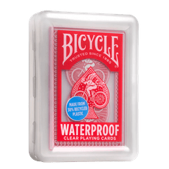 Bicycle Playing Cards: Clear Waterproof (RED)