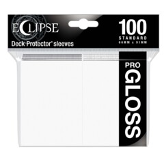 Ultra Pro - Gloss Eclipse: Deck Protector sleeves 100 Count Pack - white