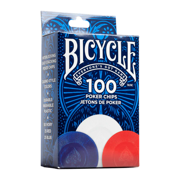 Bicycle Poker Chips - Plastic 100 count