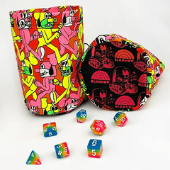 BLKRNBW Wooden Cyclops Stabber Dice Bag