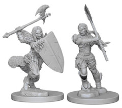 Pathfinder Battles Unpainted - Half-Orc Barbarian Female (W1)