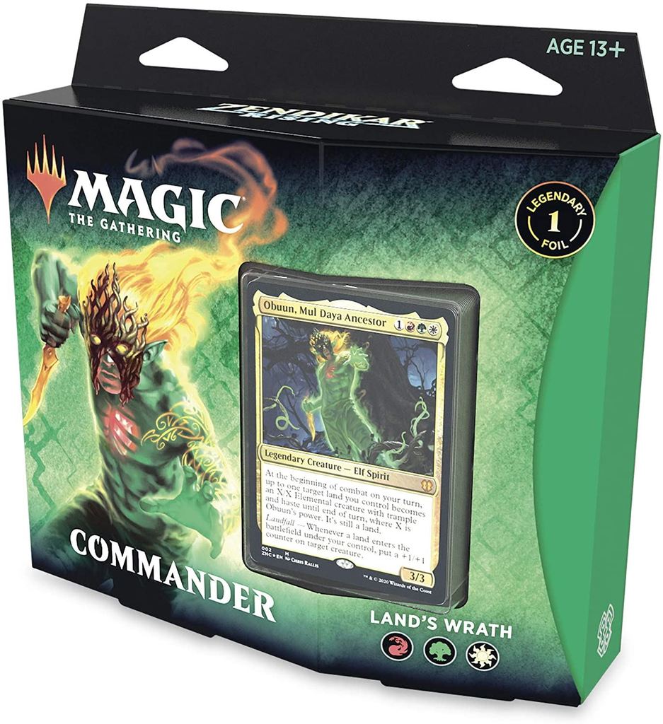 Zendikar Rising Lands Wrath Commander Deck