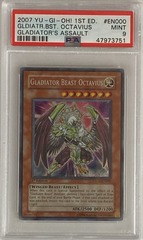 Gladiator Beast Octavius - GLAS-EN000 - Secret Rare - 1st Edition - PSA 9