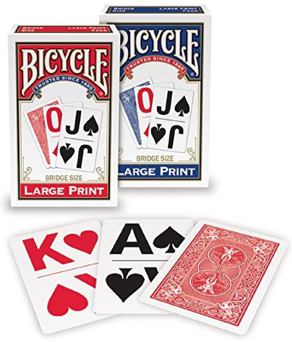 Bicycle Playing Cards - Large Print (Blue)