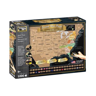 Scratch Off Puzzle - US Map