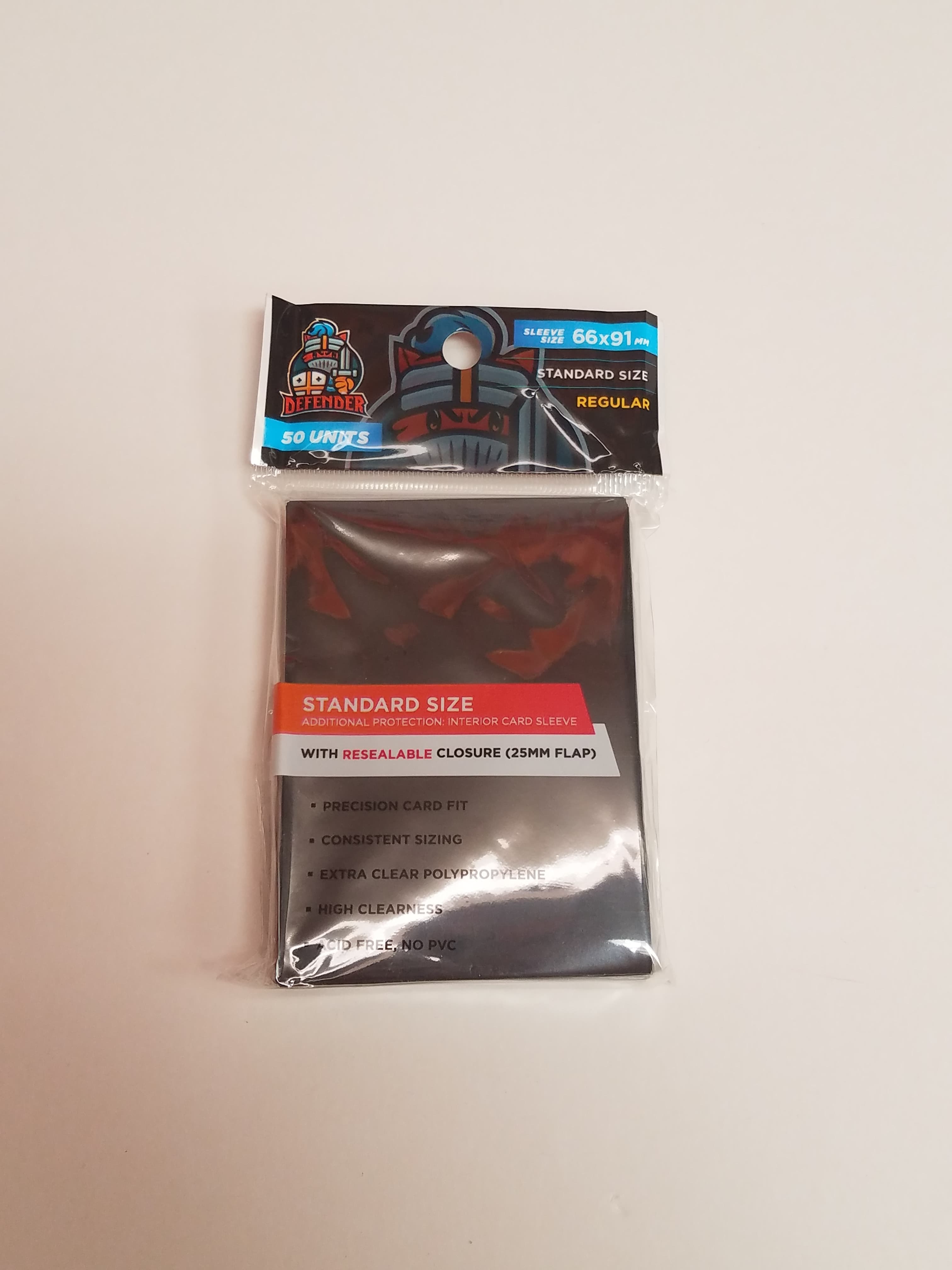 Defender Sleeves - Black Regular