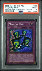 Magical Hats - PSV-033 - Super Rare - 1st Edition - PSA 9