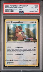 Kangaskhan - SWSH038 - Staff Prerelease Promo - PSA 8