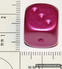 D6 16mm 12-Dice Block FMJ16MM2 - Faux Metal Jacket Purple [OOP]