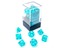 Mini-hedral 7-Dice Set CHX20385 - Translucent Teal/white