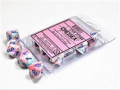 D10s 10-Dice Set CHX27344 - Festive Pop-Art/Blue