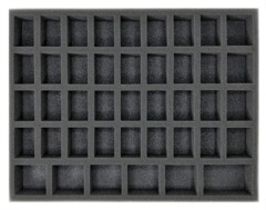 Battle Foam: Troop Tray - 32mm Base (36 Medium 6 Large) 1.5