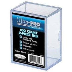 Ultra Pro 82623 Clear Storage Box - 100+ count, 2-Piece