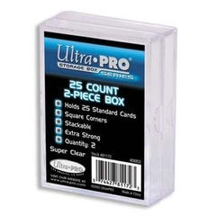 Ultra Pro 81172 Clear Storage Box - 25 count 2-Piece, 2 Pack