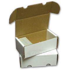 Card Storage Box, 400-count corrugated cardboard