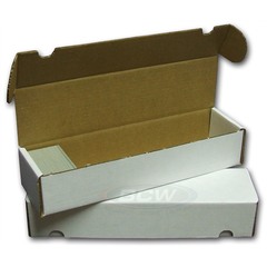 Card Storage Box, 800-count corrugated cardboard