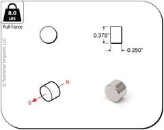 Disc Magnets - NSN 0575 - 3/8