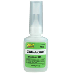 Zap-A-Gap: Medium CA+ Super Glue (0.5 oz)