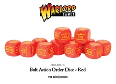 Bolt Action: Order Dice - 12 Red D6 Set