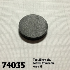 74035 Round Plastic RPG Base, 1in (20)