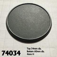 74034 Round Plastic Gaming Base, 60mm (10)