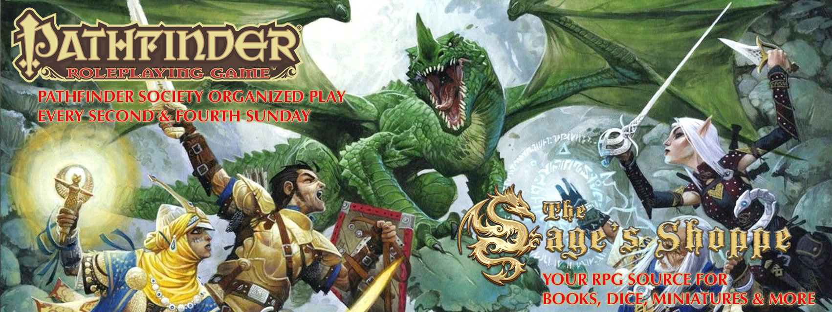 Pathfinder Society hosted each 2nd and 4th Sunday