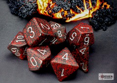 Polyhedral 7-Dice Set CHX25344 - Speckled Silver Volcano