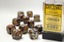 D6 16mm 12-Dice Block CHX27693 - Lustrous Gold/Silver
