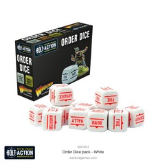 Bolt Action: Accessories - Order Dice, White (12)
