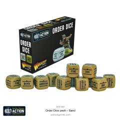 Bolt Action: Accessories - Order Dice, Sand (12)