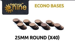 GFEB09-B - GF9 Econo Bases - 25mm Round (x40)