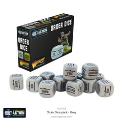 Bolt Action: Accessories - Order Dice, Grey (12)