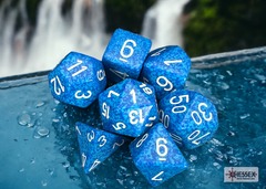 Polyhedral 7-Dice Set CHX25306 - Speckled Water