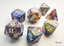 Mini-hedral 7-Dice Set CHX20440 - Festive Carousel/white