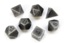 Polyhedral 7-Dice Set CHX27028 - Solid Metal Dark Metal