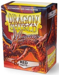 Dragon Shield 11007: Standard - Matte Red, 100ct box