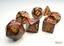 Mini-hedral 7-Dice Set CHX20419 - Scarab Blue Blood/gold