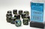 D6 16mm 12-Dice Block CHX27699 - Lustrous Shadow/Gold