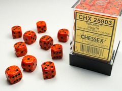 D6 12mm 36-Dice Block CHX25903 - Speckled Fire