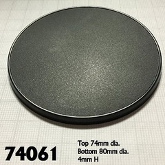 74061 Round Gaming Base, 80mm (4)