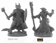 44144 Dragonfolk Wizard and Cleric (2)