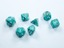 Mini-hedral 7-Dice Set CHX20403 - Marble Oxi-Copper/white