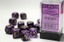 D6 16mm 12-Dice Block CHX27637 - Vortex Purple/Gold