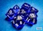Polyhedral 7-Dice Set CHX23076 - Translucent Blue/White