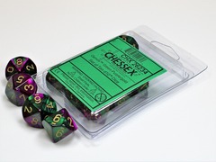 D10s 10-Dice Set CHX26234 - Gemini Green-Purple/Gold