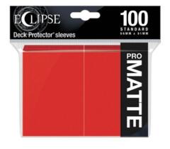 Ultra Pro 15616 Eclipse Pro-Matte Standard Deck Protectors 100ct - Apple Red