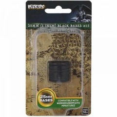 Wizkids Deep Cuts:  Bases - 25mm Black (x15)