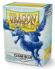 Dragon Shield 11033: Standard - Matte Clear Blue, 100ct box