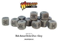 Bolt Action: Order Dice - 12 Grey D6 Set